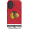 NHL Blackhawks Red Stripes iPhone 16 Plus Impact Case